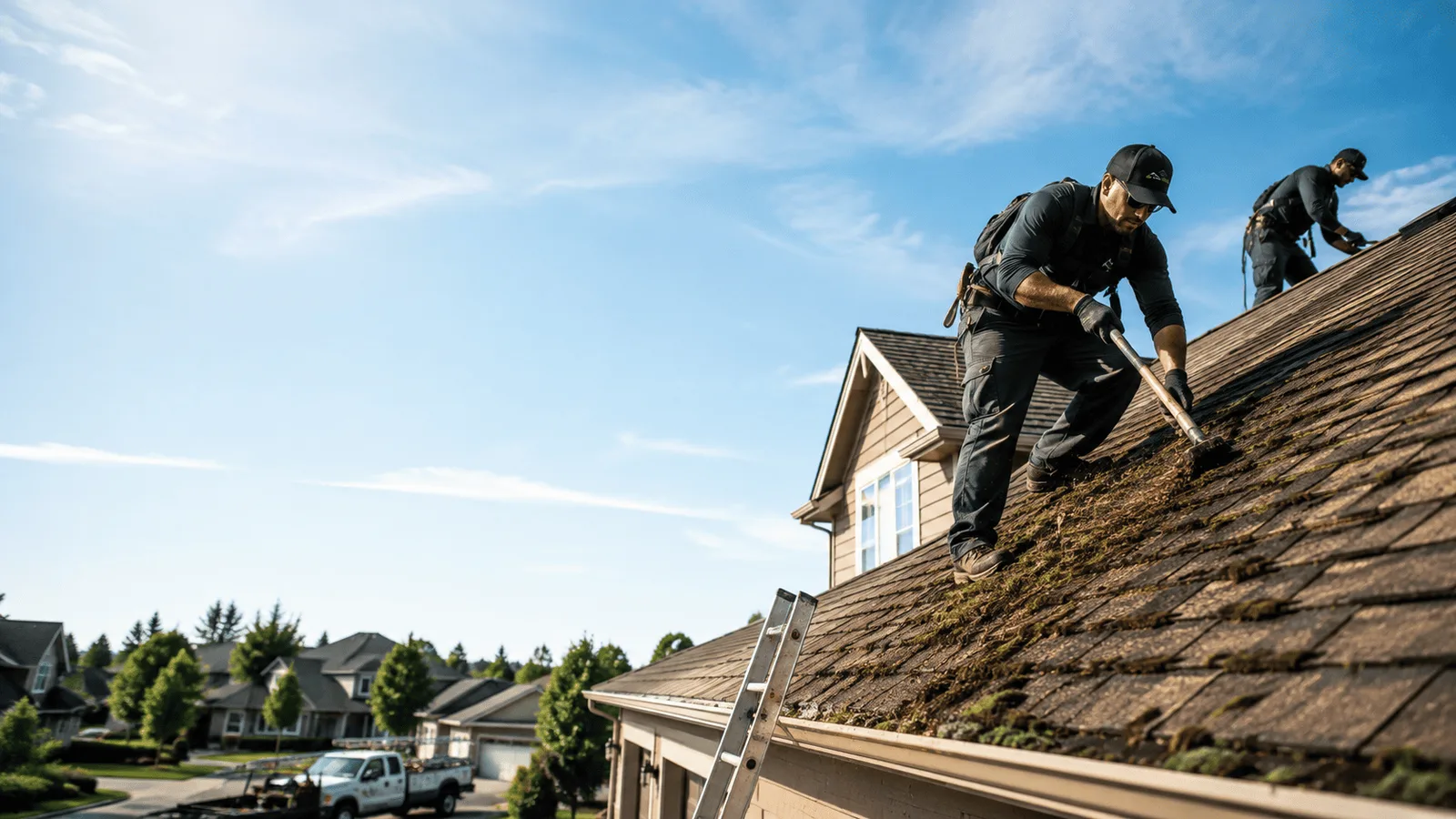 Roof Moss Removal in Cushing, WI near me